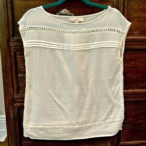 Loft gauze beach and summer top